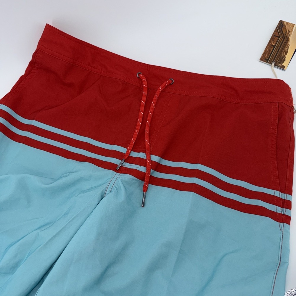 Fair Harbor Swim Shorts Mens XL The Ozone Short W/‎ Boxer Liner Chili Pepper - Picture 5 of 7